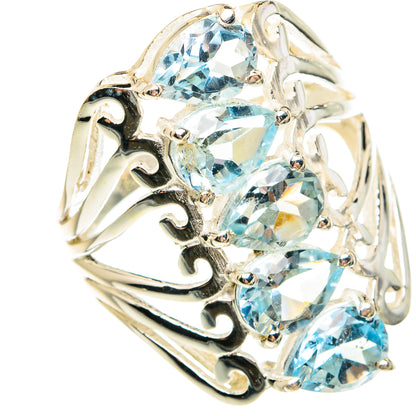 Blue Topaz Rings handcrafted by Ana Silver Co - RING77981