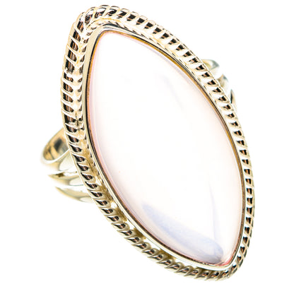 Rose Quartz Rings handcrafted by Ana Silver Co - RING78005