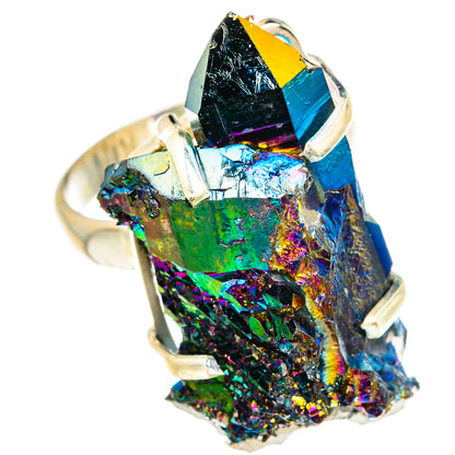 Titanium Sunshine Druzy Rings handcrafted by Ana Silver Co - RING78017