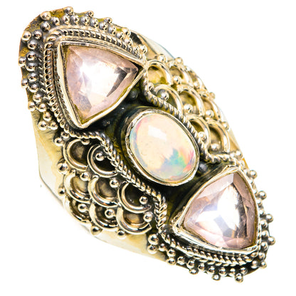 Ethiopian Opal Rings handcrafted by Ana Silver Co - RING78022