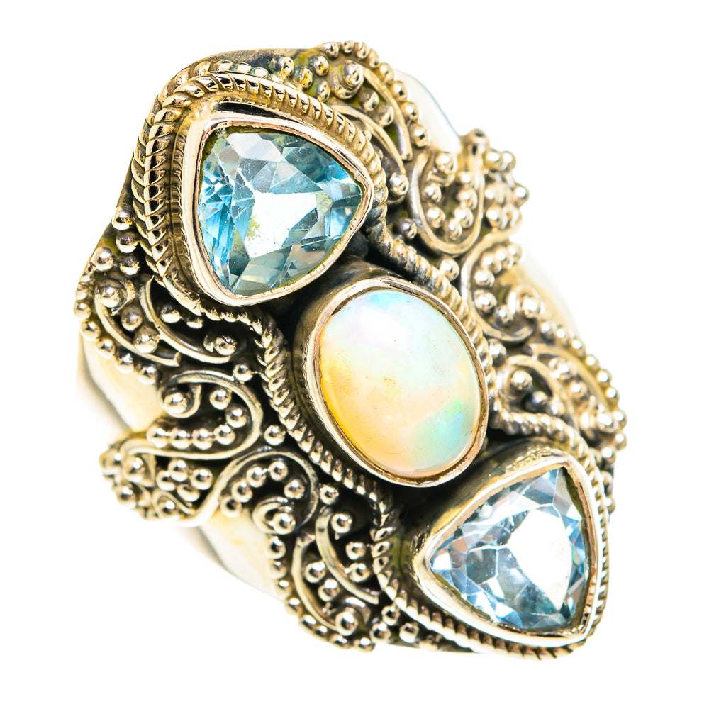 Ethiopian Opal Rings handcrafted by Ana Silver Co - RING78023
