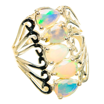 Ethiopian Opal Rings handcrafted by Ana Silver Co - RING78024