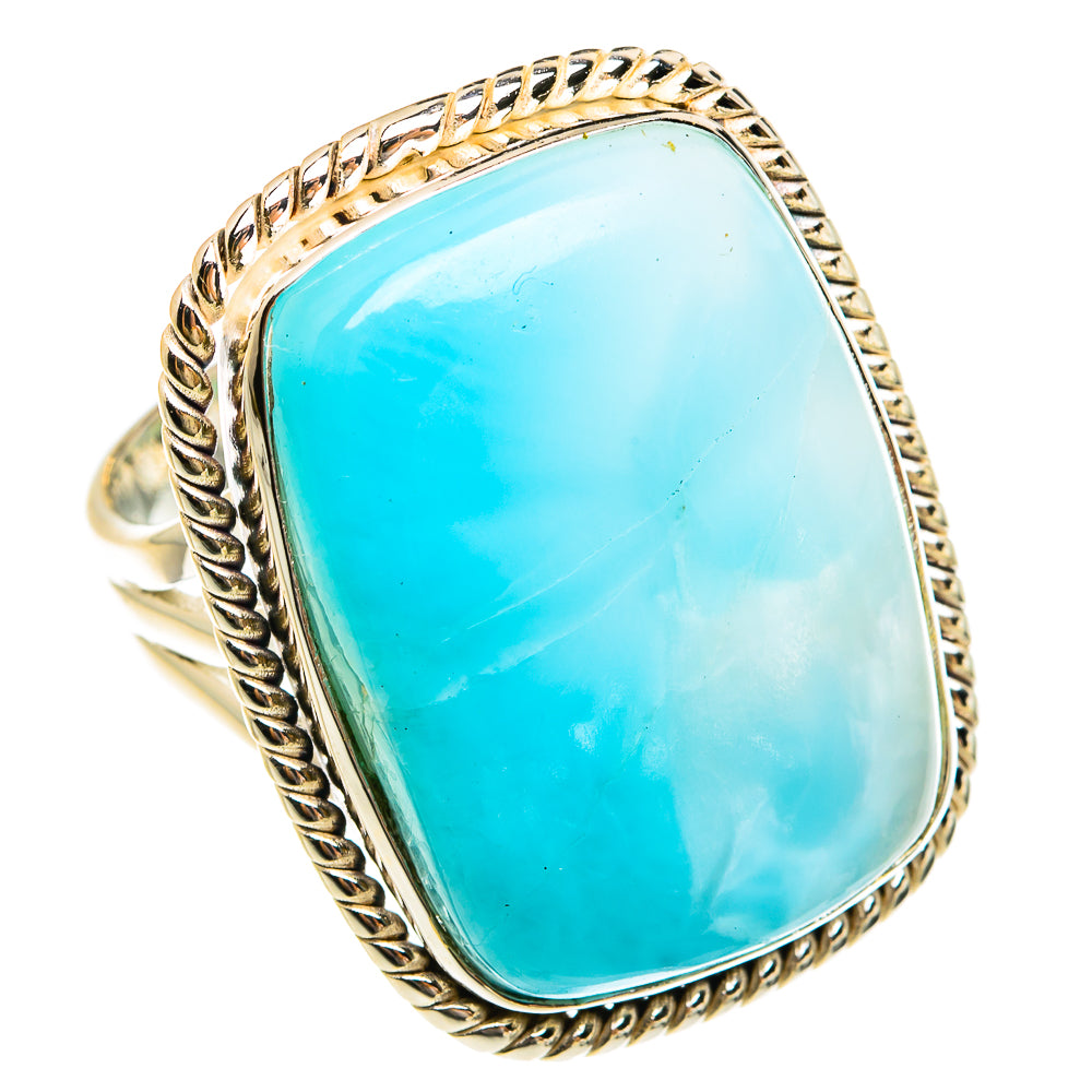 Larimar Rings handcrafted by Ana Silver Co - RING78028