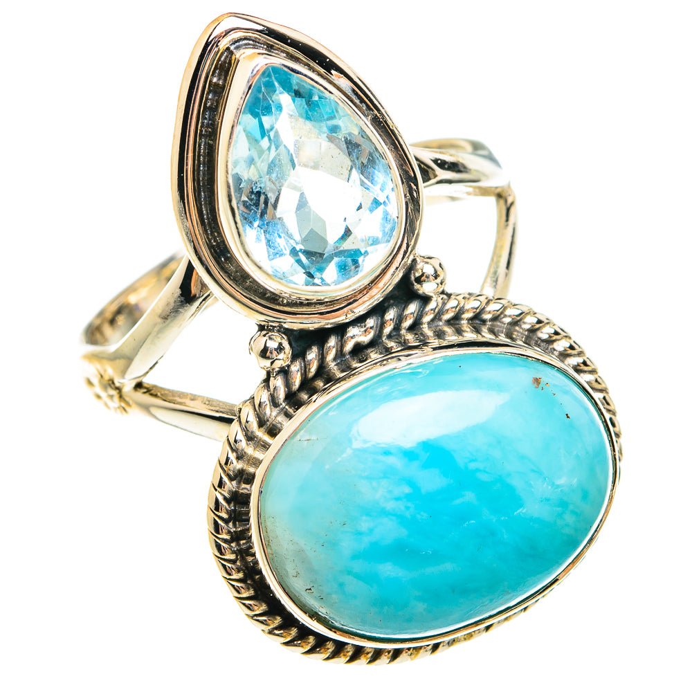 Larimar Rings handcrafted by Ana Silver Co - RING78030