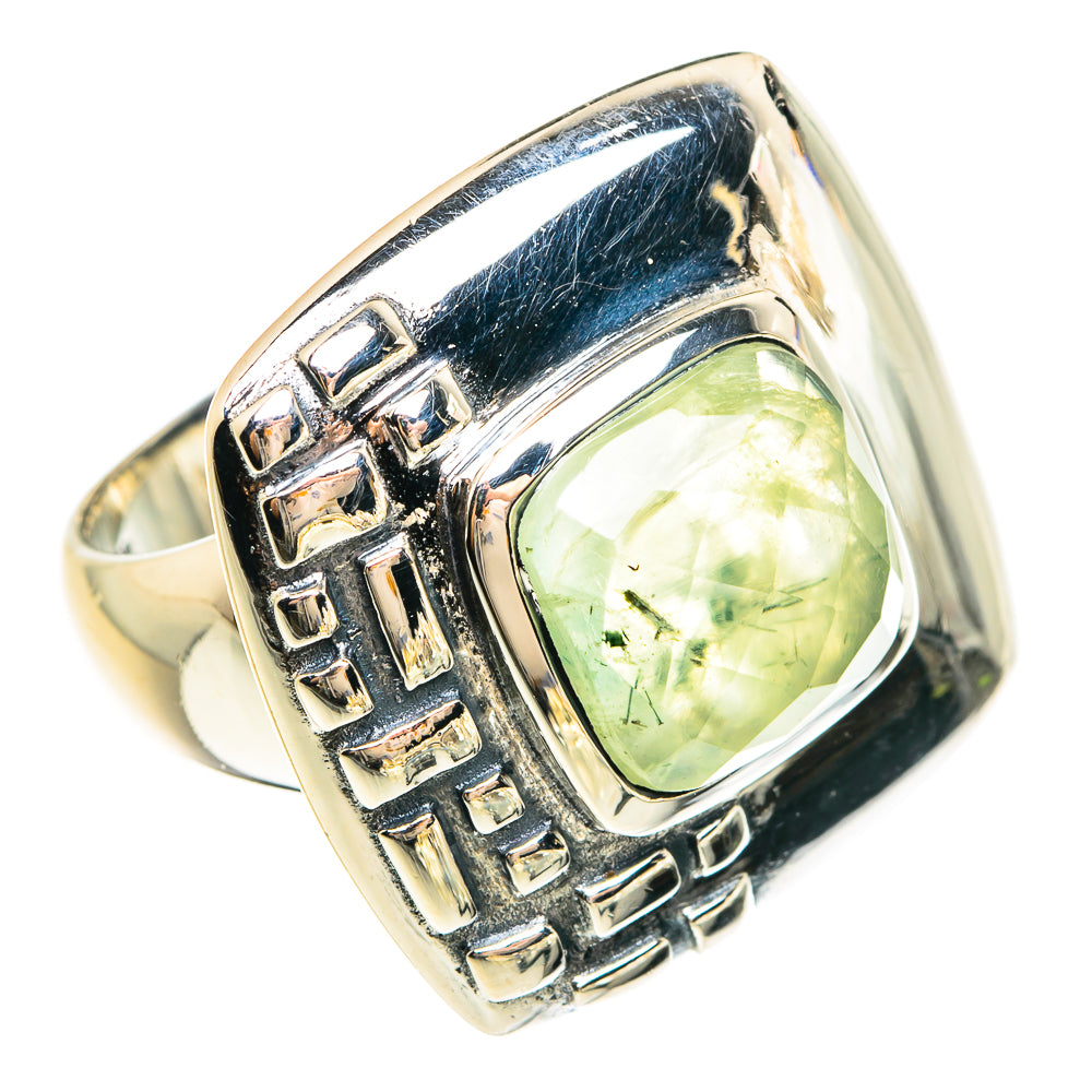 Prehnite Rings handcrafted by Ana Silver Co - RING78041