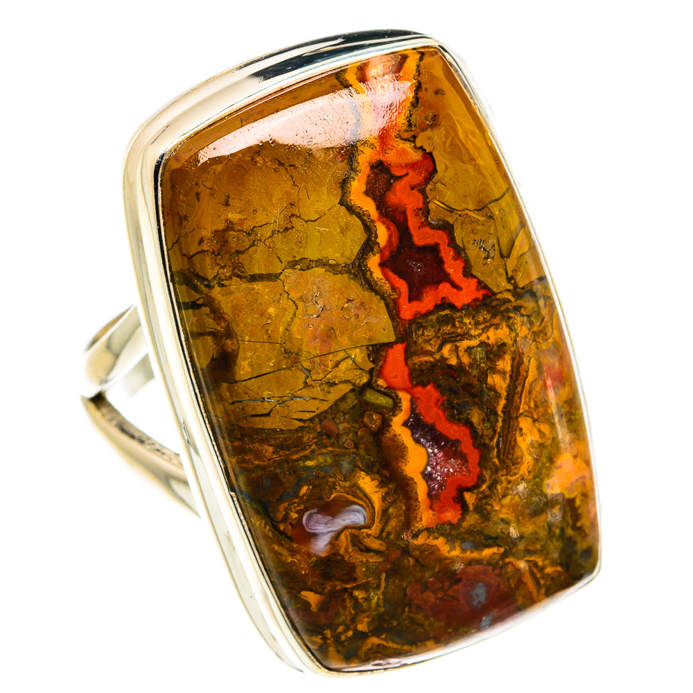 Moroccan Agate Rings handcrafted by Ana Silver Co - RING78042
