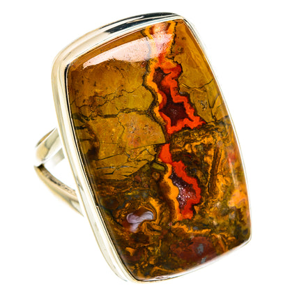 Moroccan Agate Rings handcrafted by Ana Silver Co - RING78042