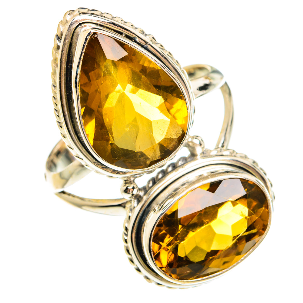 Mandarin Citrine Rings handcrafted by Ana Silver Co - RING78049