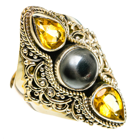Hematite Rings handcrafted by Ana Silver Co - RING78050