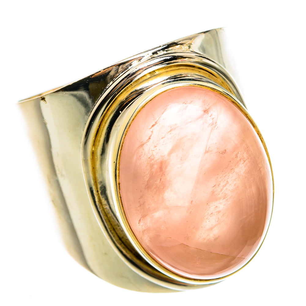 Rose Quartz Rings handcrafted by Ana Silver Co - RING78053