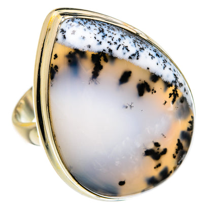 Dendritic Opal Rings handcrafted by Ana Silver Co - RING78058