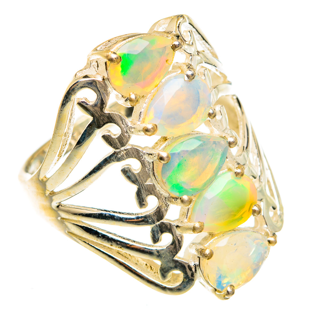 Ethiopian Opal Rings handcrafted by Ana Silver Co - RING78067