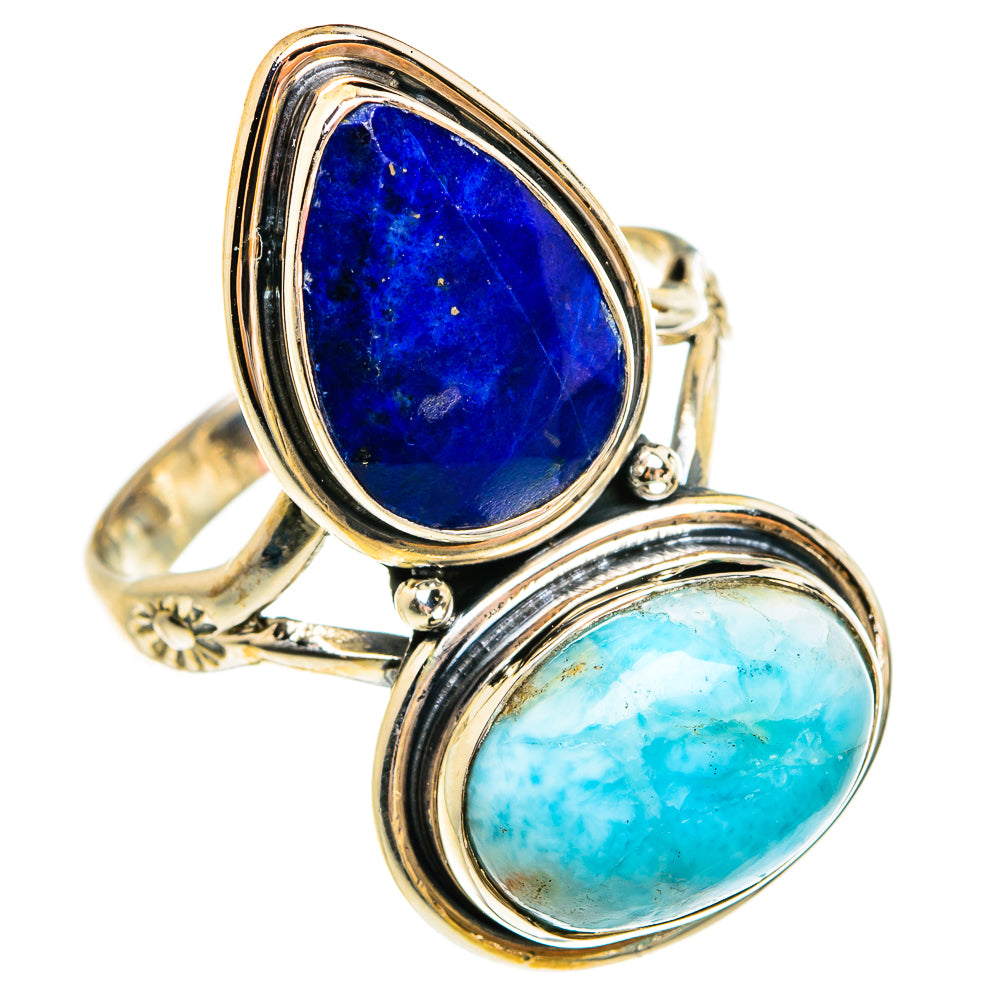 Larimar Rings handcrafted by Ana Silver Co - RING78071
