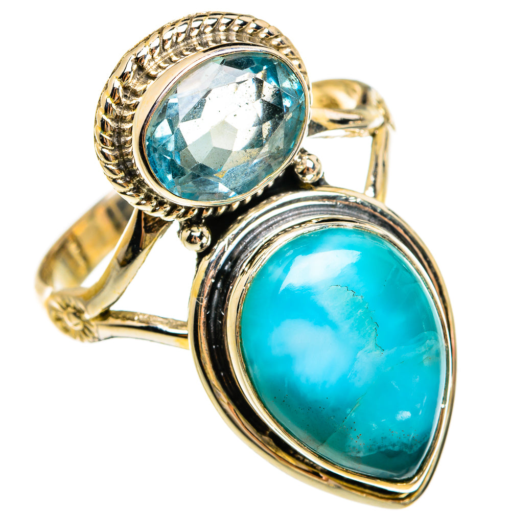 Larimar Rings handcrafted by Ana Silver Co - RING78074
