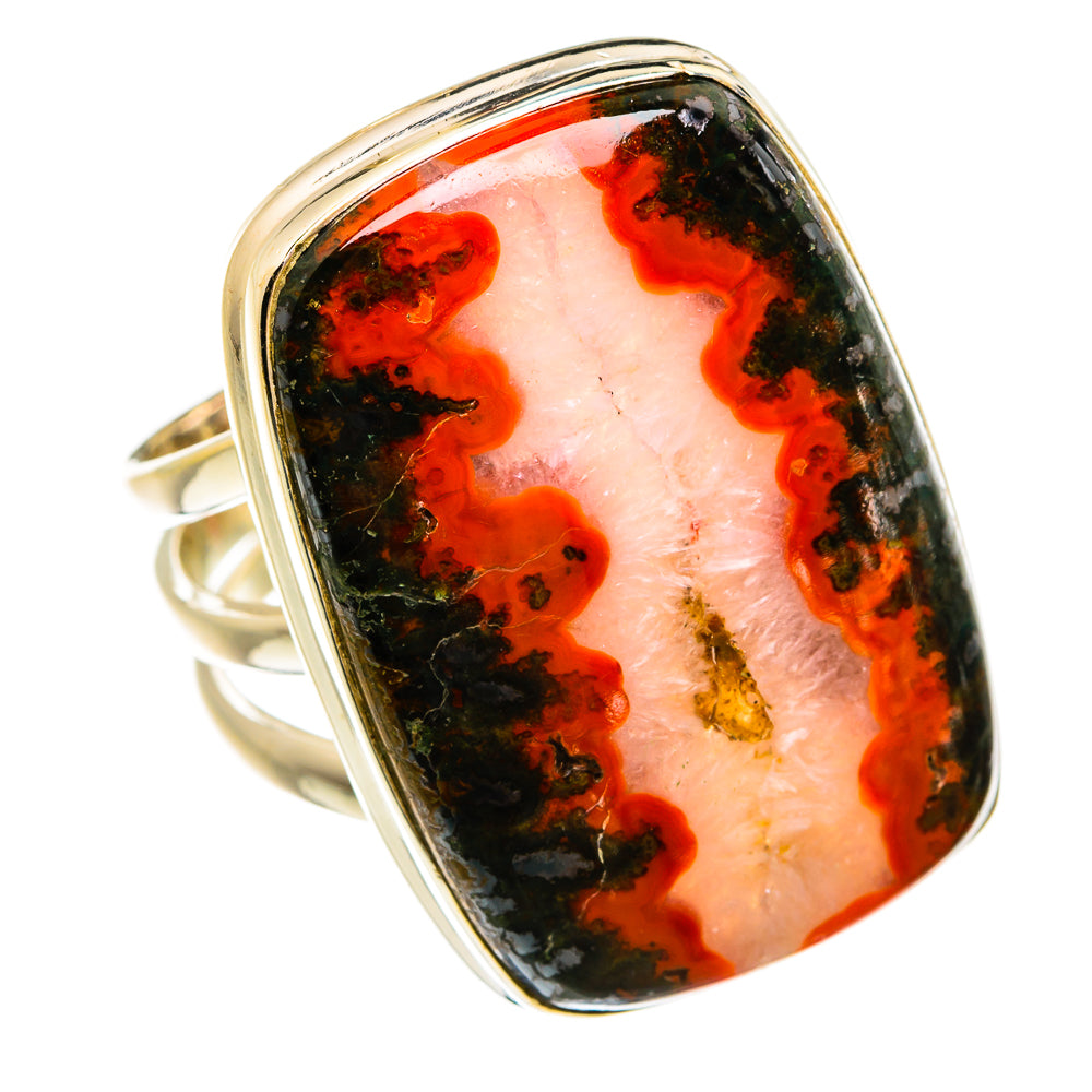 Moroccan Agate Rings handcrafted by Ana Silver Co - RING78081