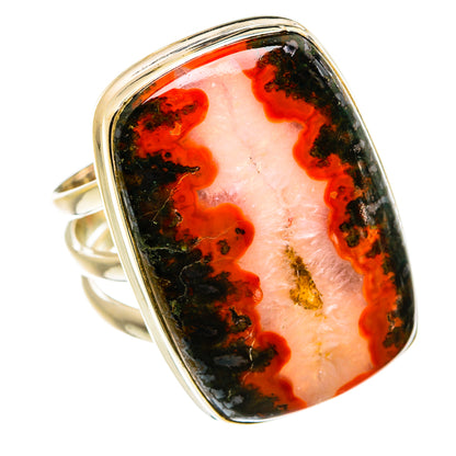 Moroccan Agate Rings handcrafted by Ana Silver Co - RING78081