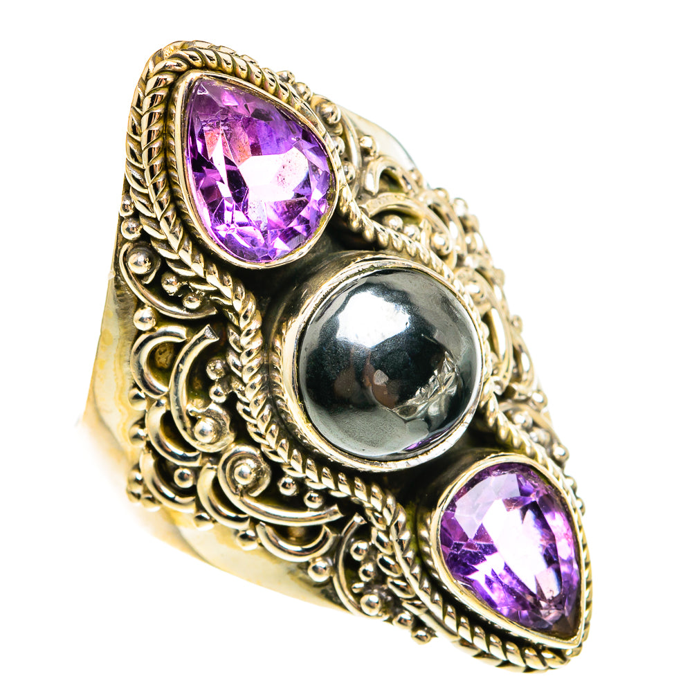Hematite Rings handcrafted by Ana Silver Co - RING78092