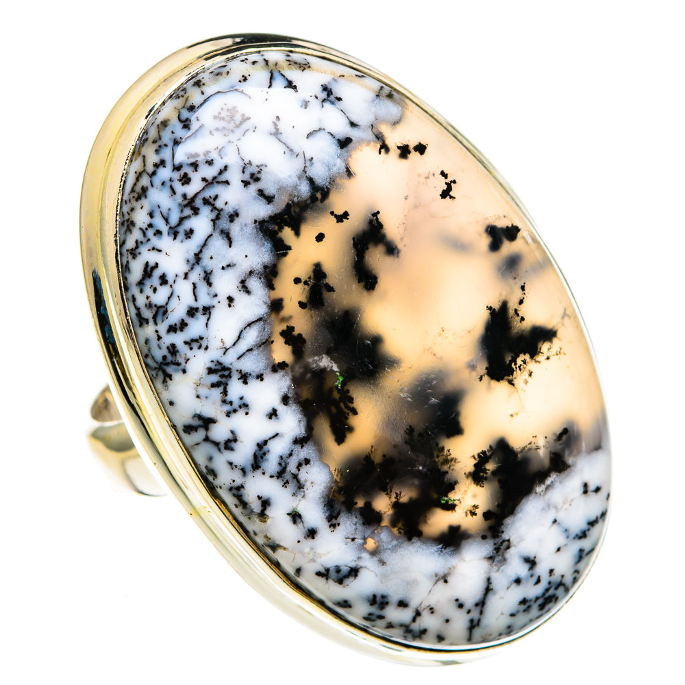 Dendritic Opal Rings handcrafted by Ana Silver Co - RING78098