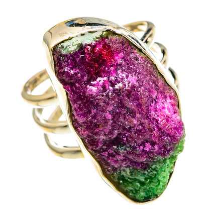 Ruby Zoisite Rings handcrafted by Ana Silver Co - RING78100