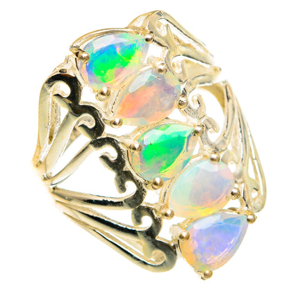Ethiopian Opal Rings handcrafted by Ana Silver Co - RING78107