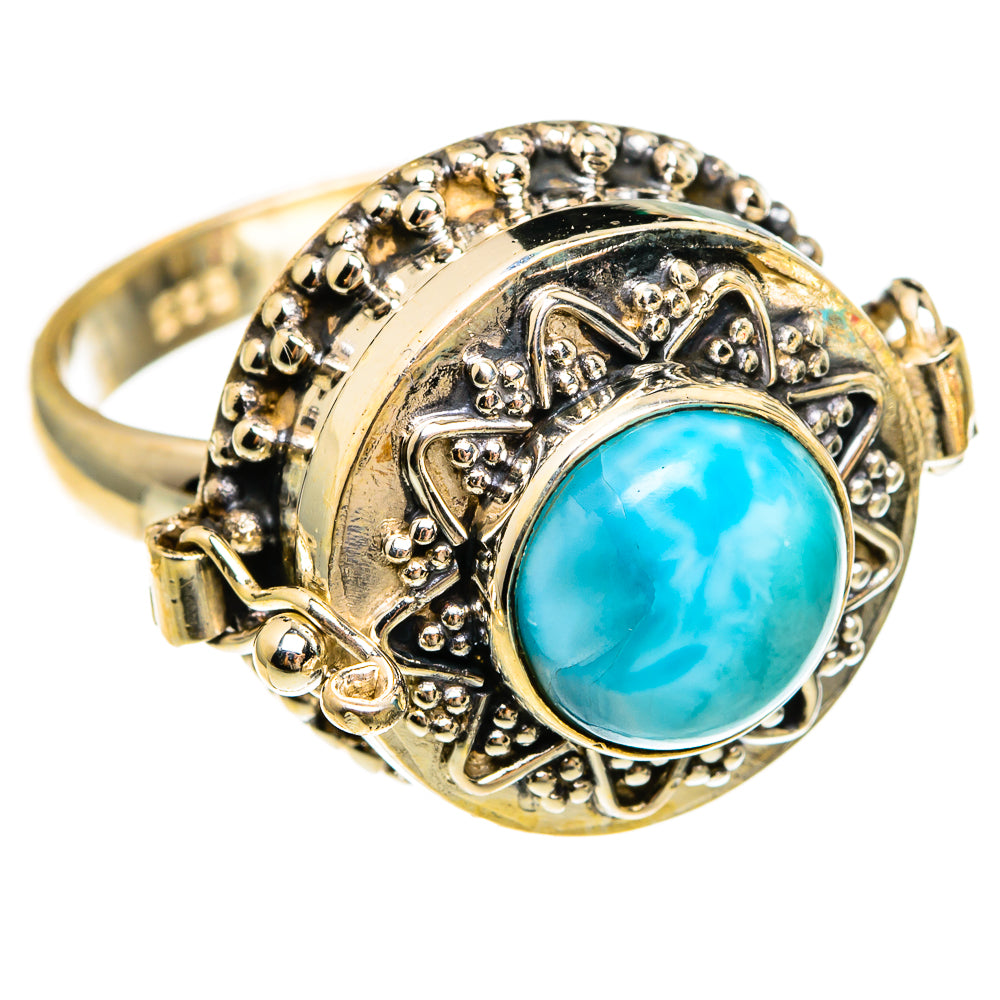 Larimar Rings handcrafted by Ana Silver Co - RING78112