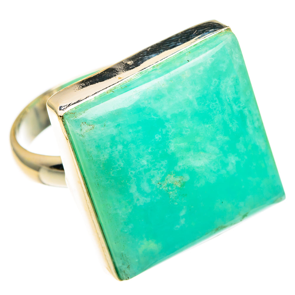 Peruvian Amazonite Rings handcrafted by Ana Silver Co - RING78115