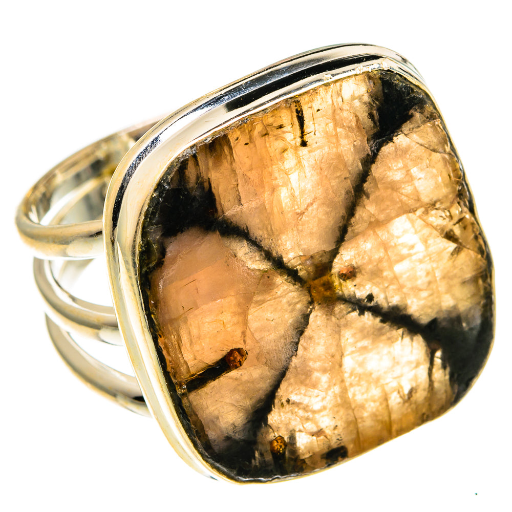 Chiastolite Rings handcrafted by Ana Silver Co - RING78122