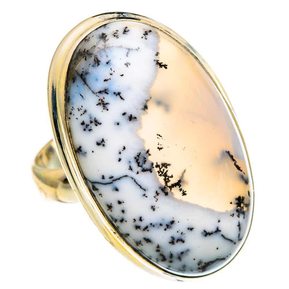 Dendritic Opal Rings handcrafted by Ana Silver Co - RING78133