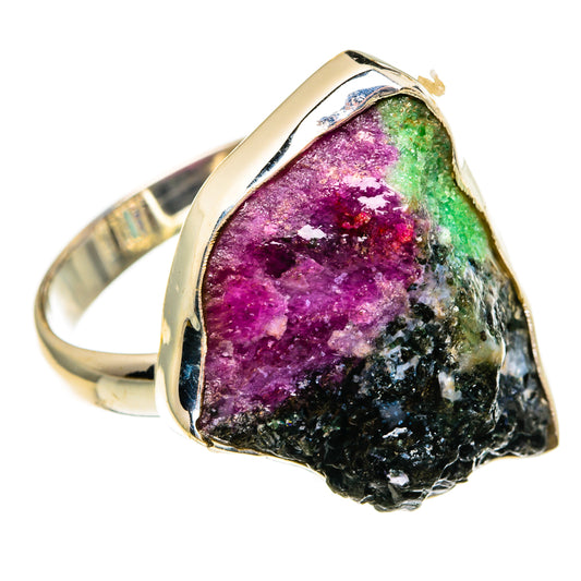 Ruby Zoisite Rings handcrafted by Ana Silver Co - RING78138