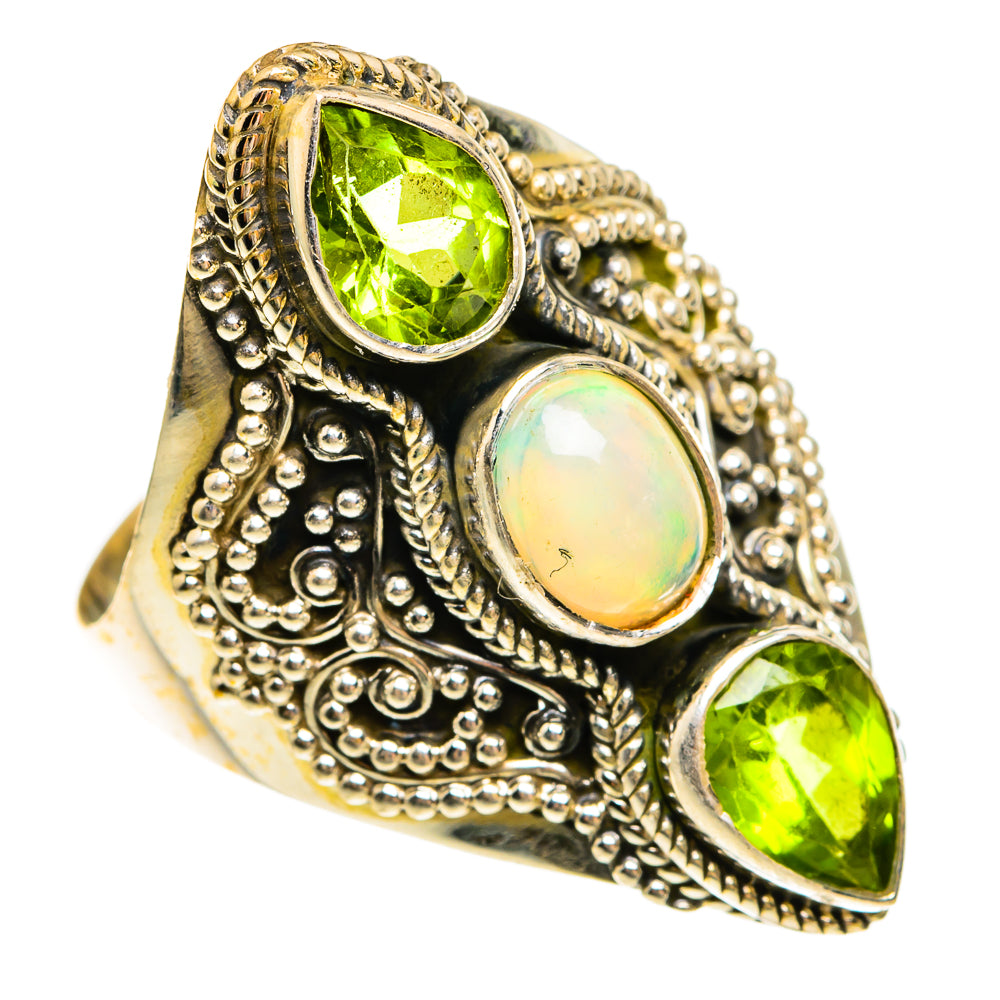 Ethiopian Opal Rings handcrafted by Ana Silver Co - RING78139