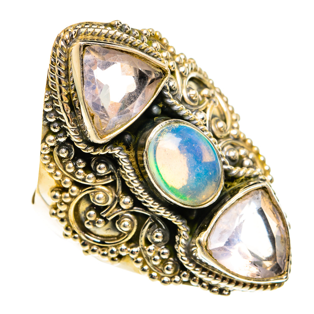 Ethiopian Opal Rings handcrafted by Ana Silver Co - RING78140