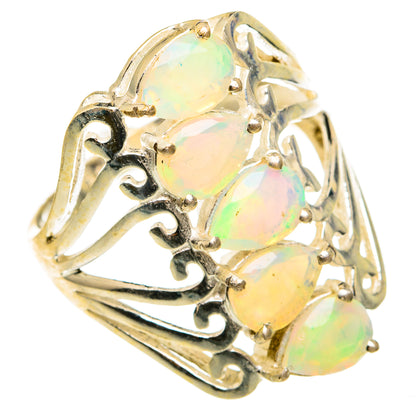 Ethiopian Opal Rings handcrafted by Ana Silver Co - RING78141