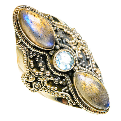Labradorite Rings handcrafted by Ana Silver Co - RING78152