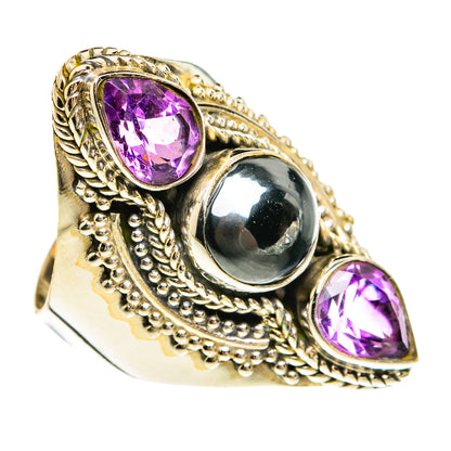 Hematite Rings handcrafted by Ana Silver Co - RING78167