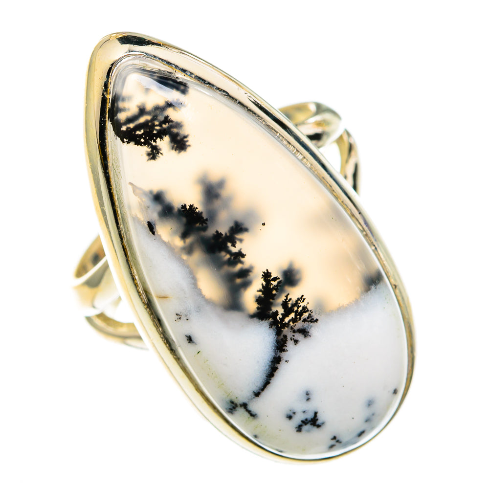 Dendritic Opal Rings handcrafted by Ana Silver Co - RING78171