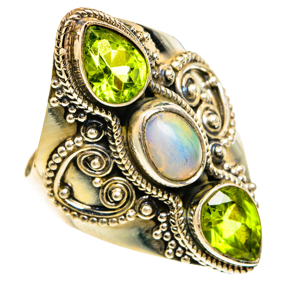 Ethiopian Opal Rings handcrafted by Ana Silver Co - RING78175