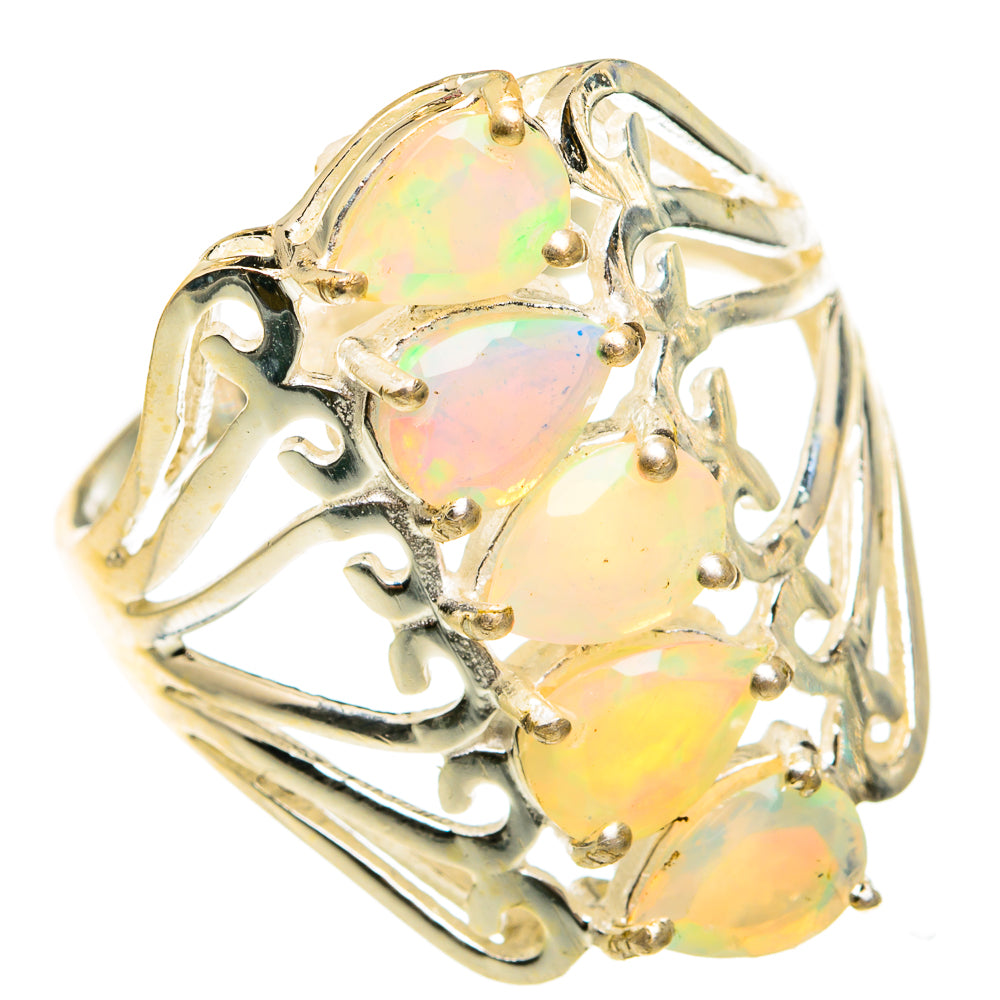 Ethiopian Opal Rings handcrafted by Ana Silver Co - RING78177
