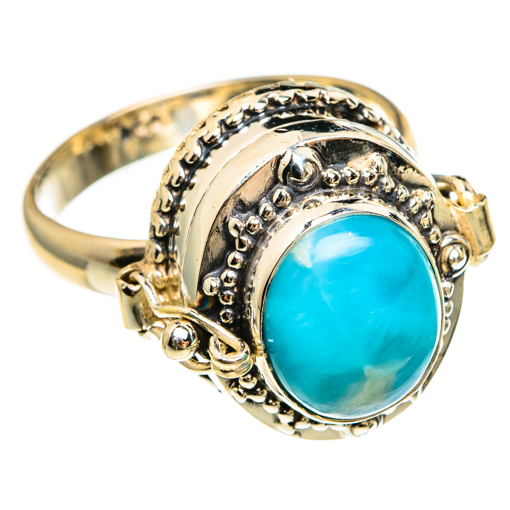 Larimar Rings handcrafted by Ana Silver Co - RING78181