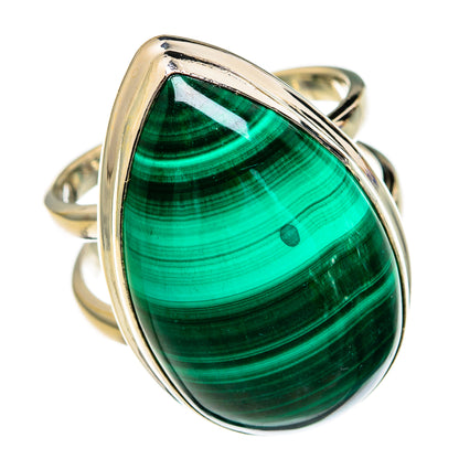 Malachite Rings handcrafted by Ana Silver Co - RING78189