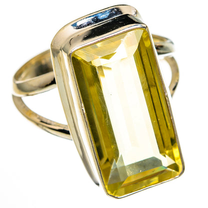 Lemon Quartz Rings handcrafted by Ana Silver Co - RING78213