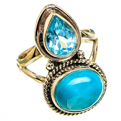 Larimar Rings handcrafted by Ana Silver Co - RING78215