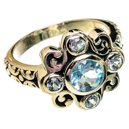Blue Topaz Rings handcrafted by Ana Silver Co - RING78218