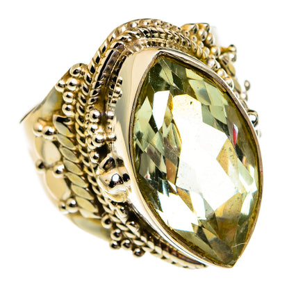Green Amethyst Rings handcrafted by Ana Silver Co - RING78221