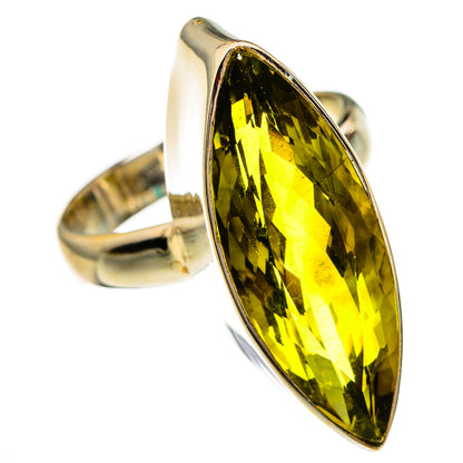 Olive Quartz Rings handcrafted by Ana Silver Co - RING78239