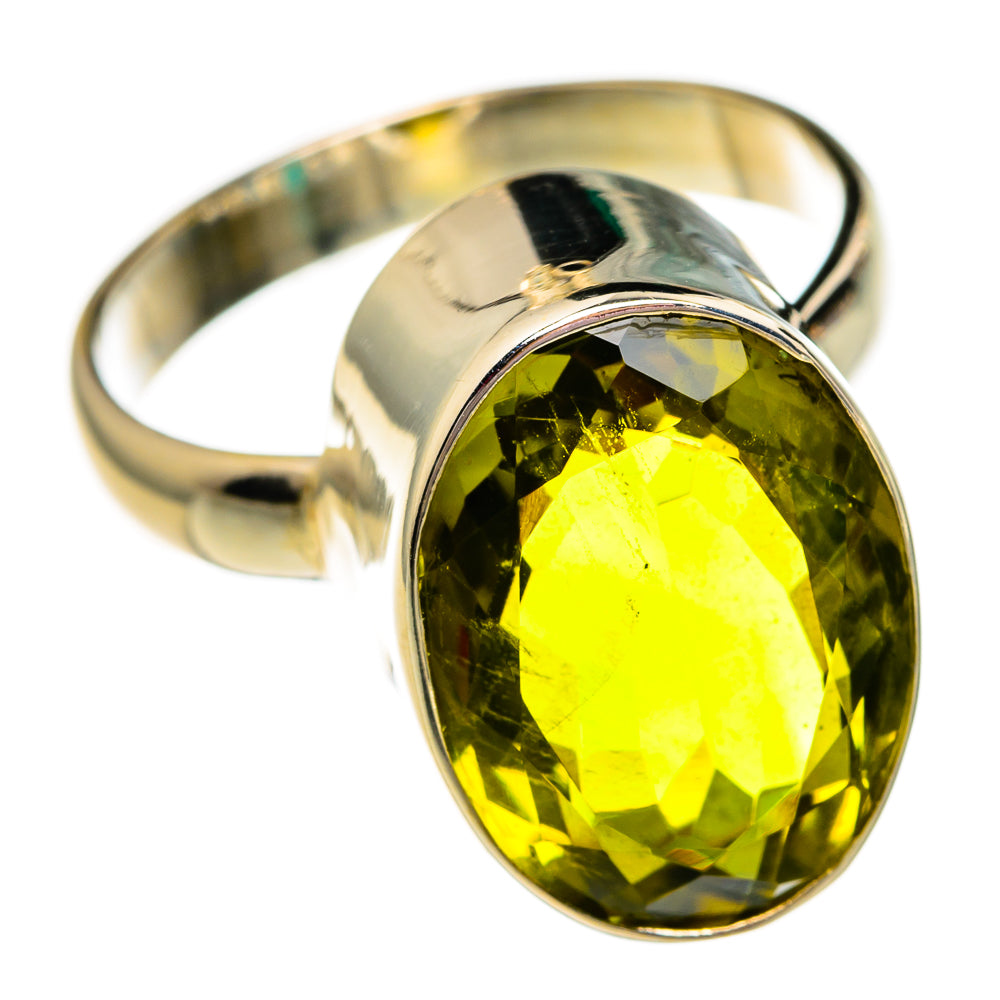Olive Quartz Rings handcrafted by Ana Silver Co - RING78240