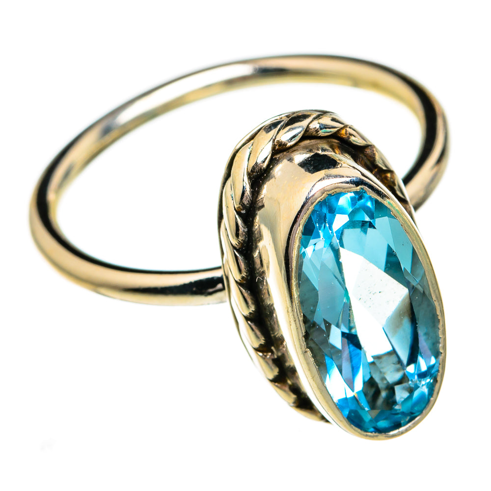 Blue Topaz Rings handcrafted by Ana Silver Co - RING78249