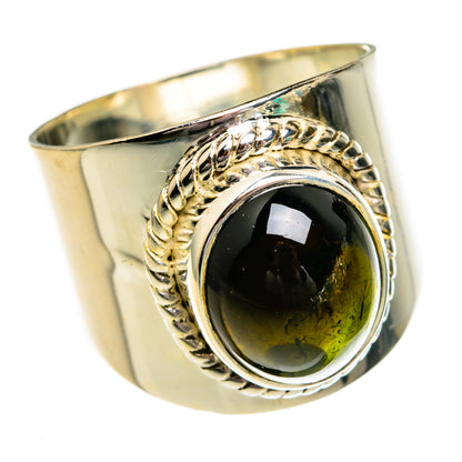 Green Tourmaline Rings handcrafted by Ana Silver Co - RING78251