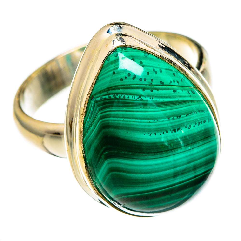 Malachite Rings handcrafted by Ana Silver Co - RING78278