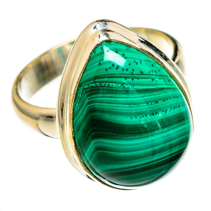 Malachite Rings handcrafted by Ana Silver Co - RING78278