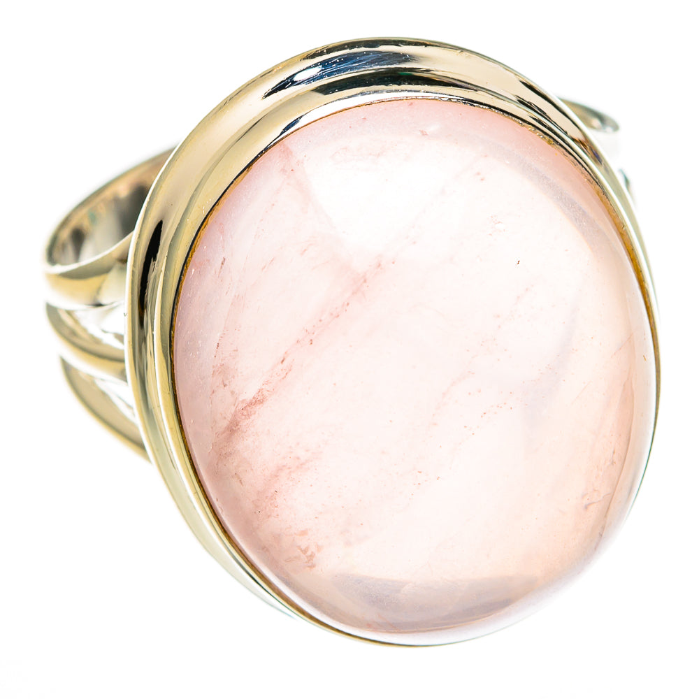 Rose Quartz Rings handcrafted by Ana Silver Co - RING78286